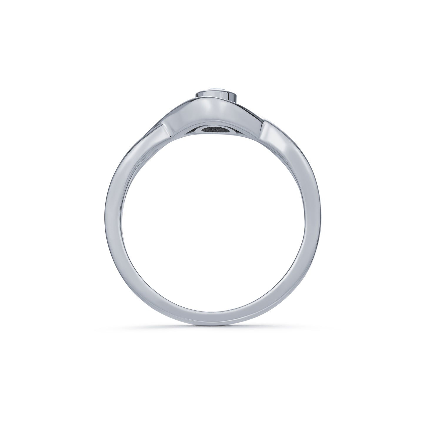 Twist Design Diamond Ring 0.11ct