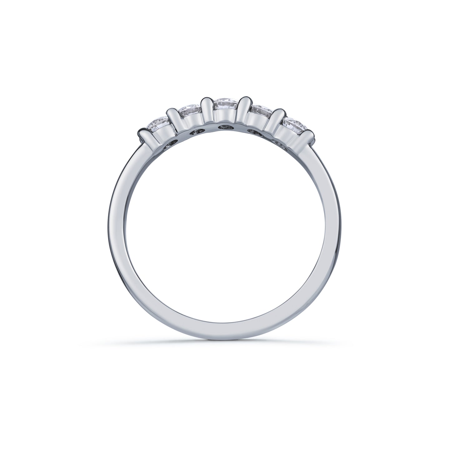 Diamond Round Brilliant Five Stone Ring 0.55ct