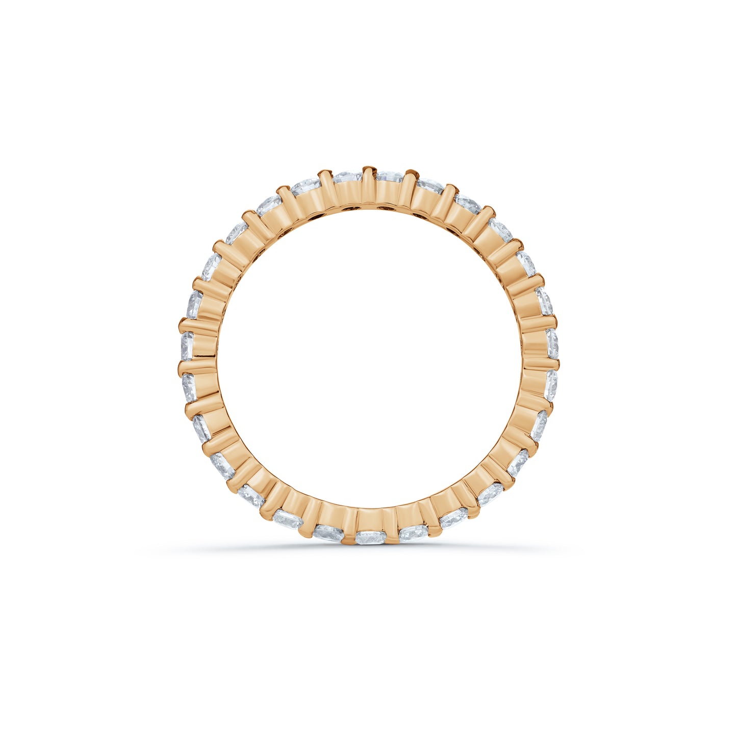 Diamond Round Brilliant Shared Claw Full Eternity Ring 0.86ct