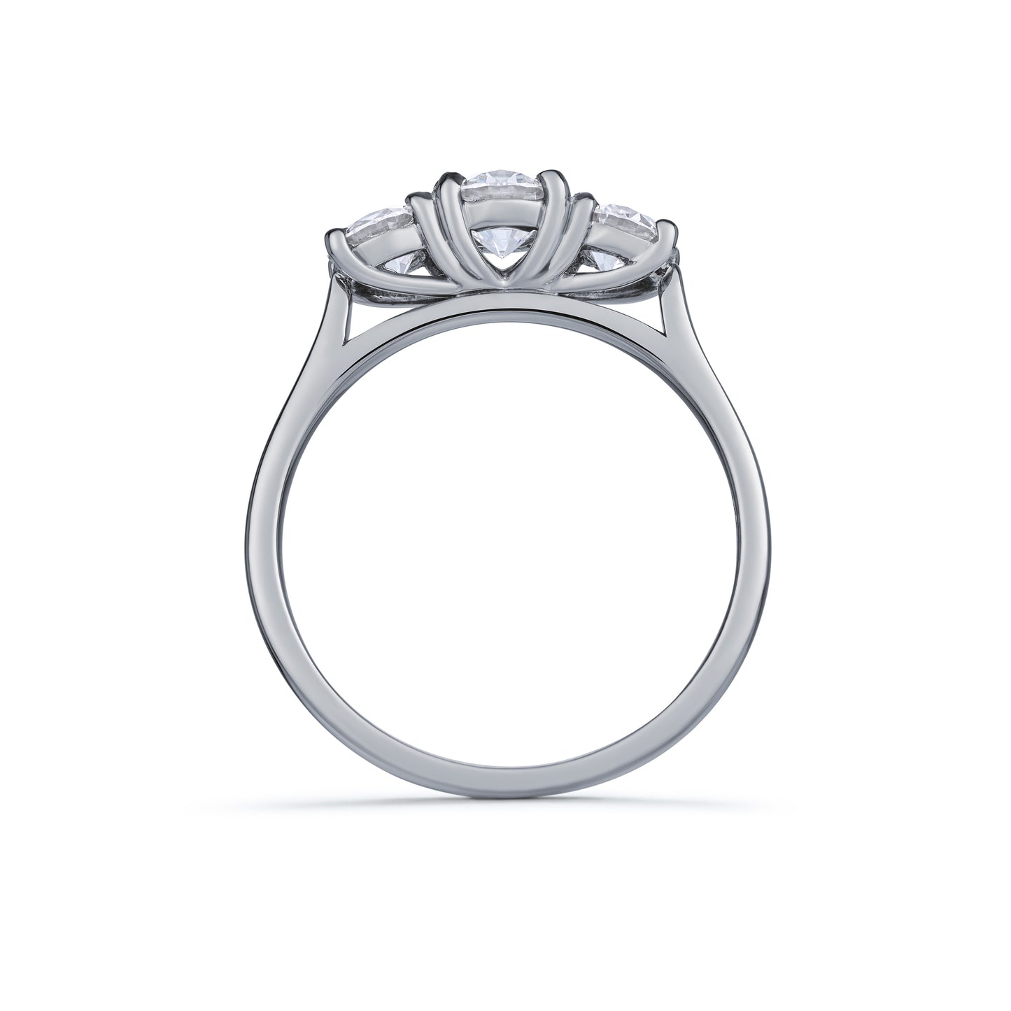 Diamond Round Brilliant Three Stone Ring 1.10ct