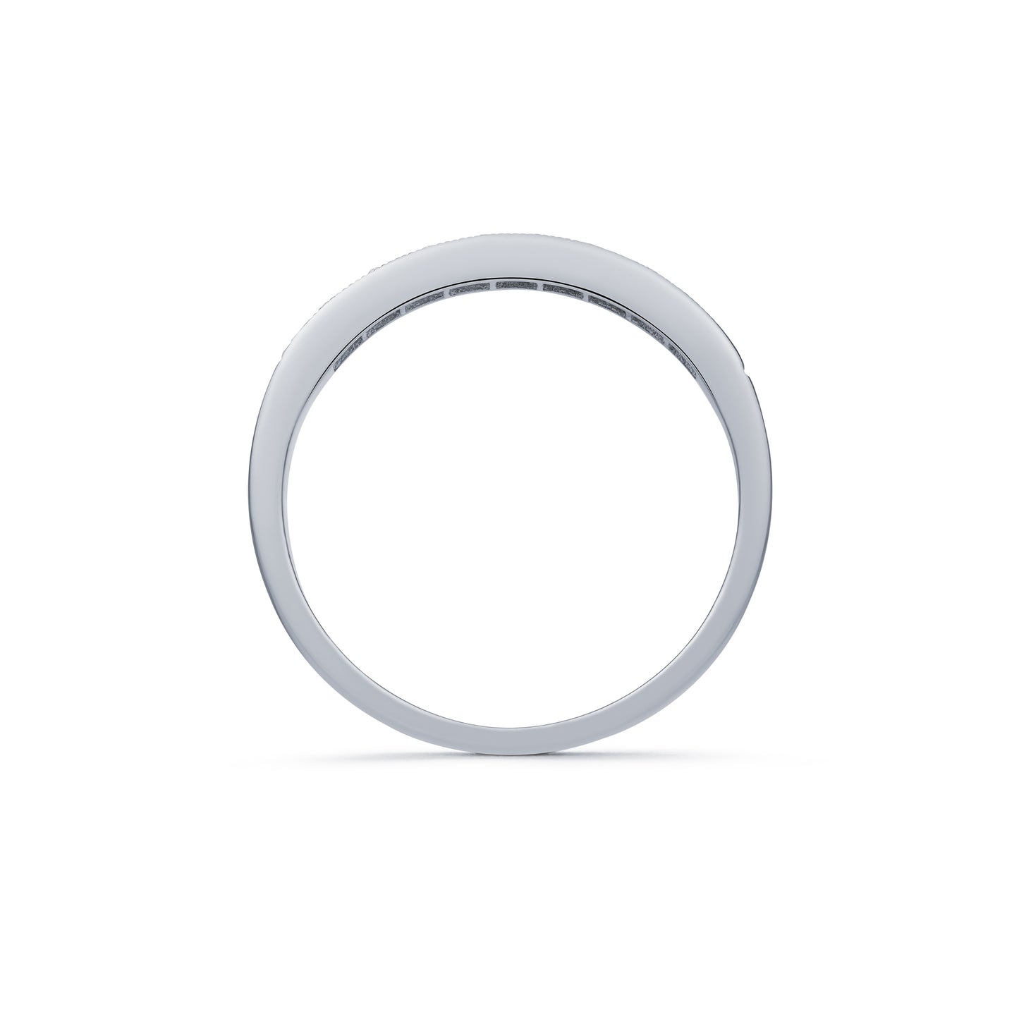 Diamond Grain Set Nine Stone Half Eternity Ring 0.29ct