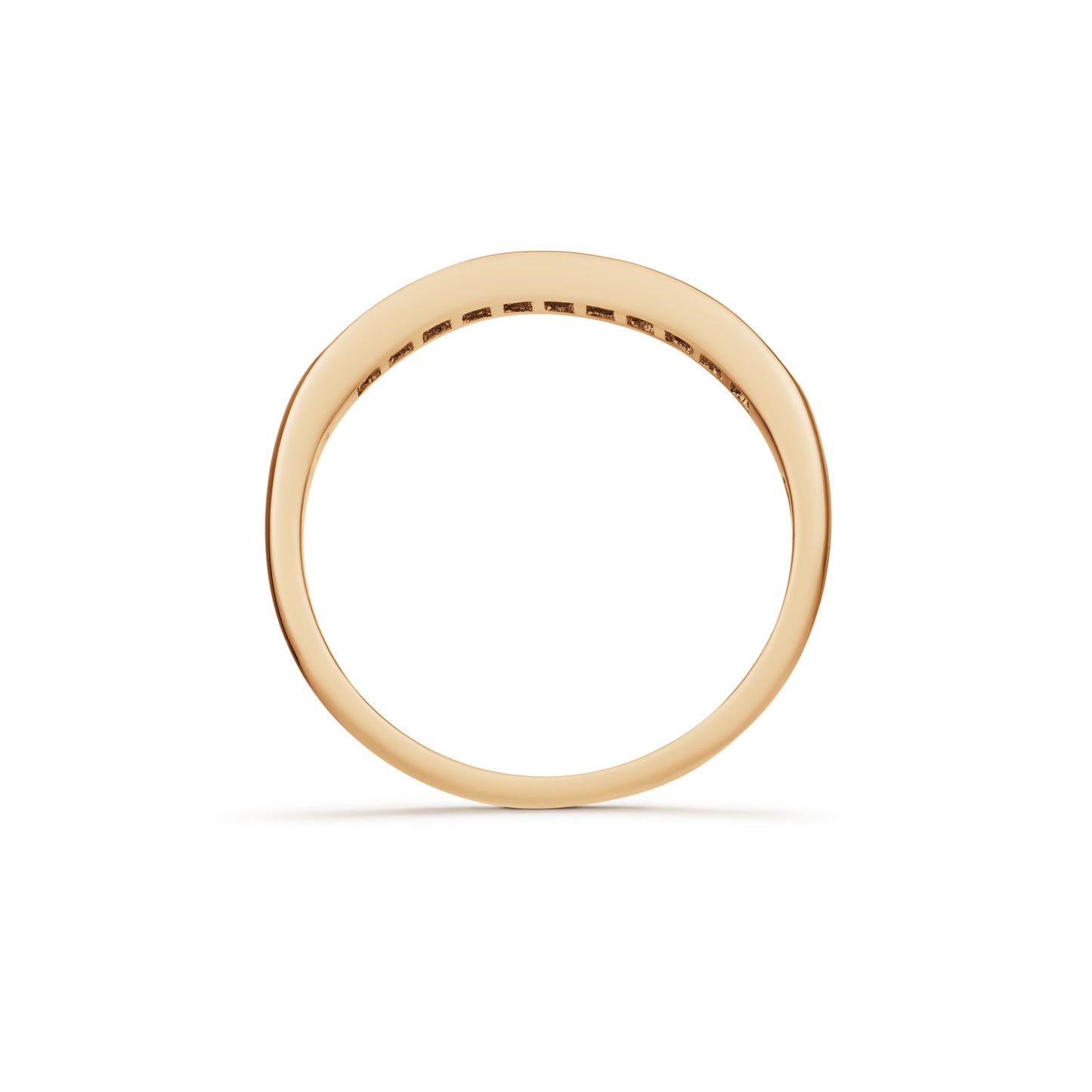 Diamond Round Brilliant Channel Set Half Eternity Ring 0.22ct