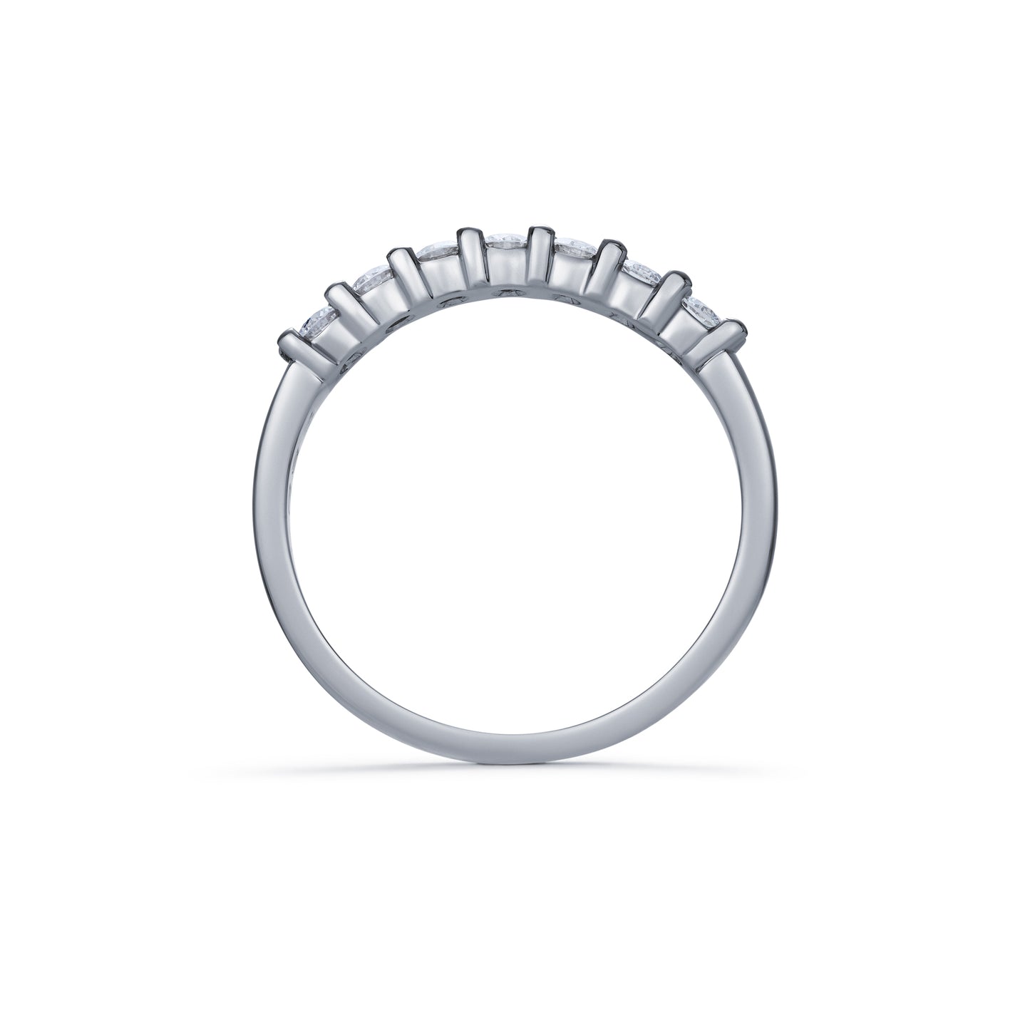Seven Stone Shared Claw Diamond Ring 0.42ct