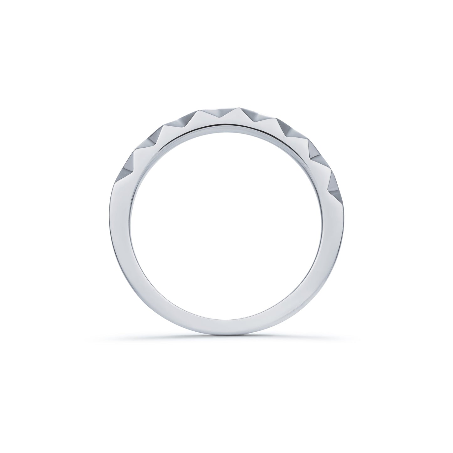 Carved Diamond Set Band 0.14ct