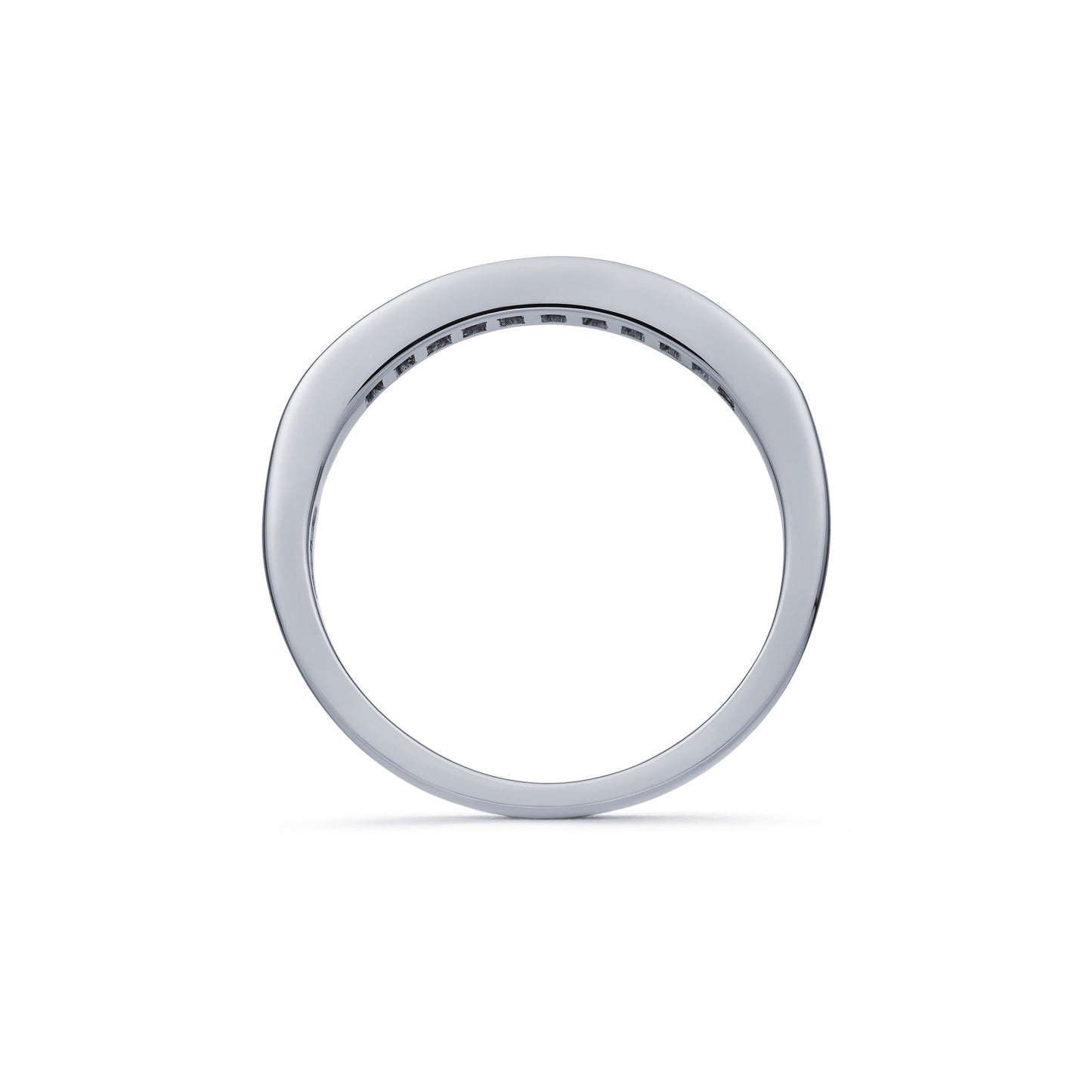 Diamond Grain Set Eleven Stone Half Eternity Ring 0.37ct
