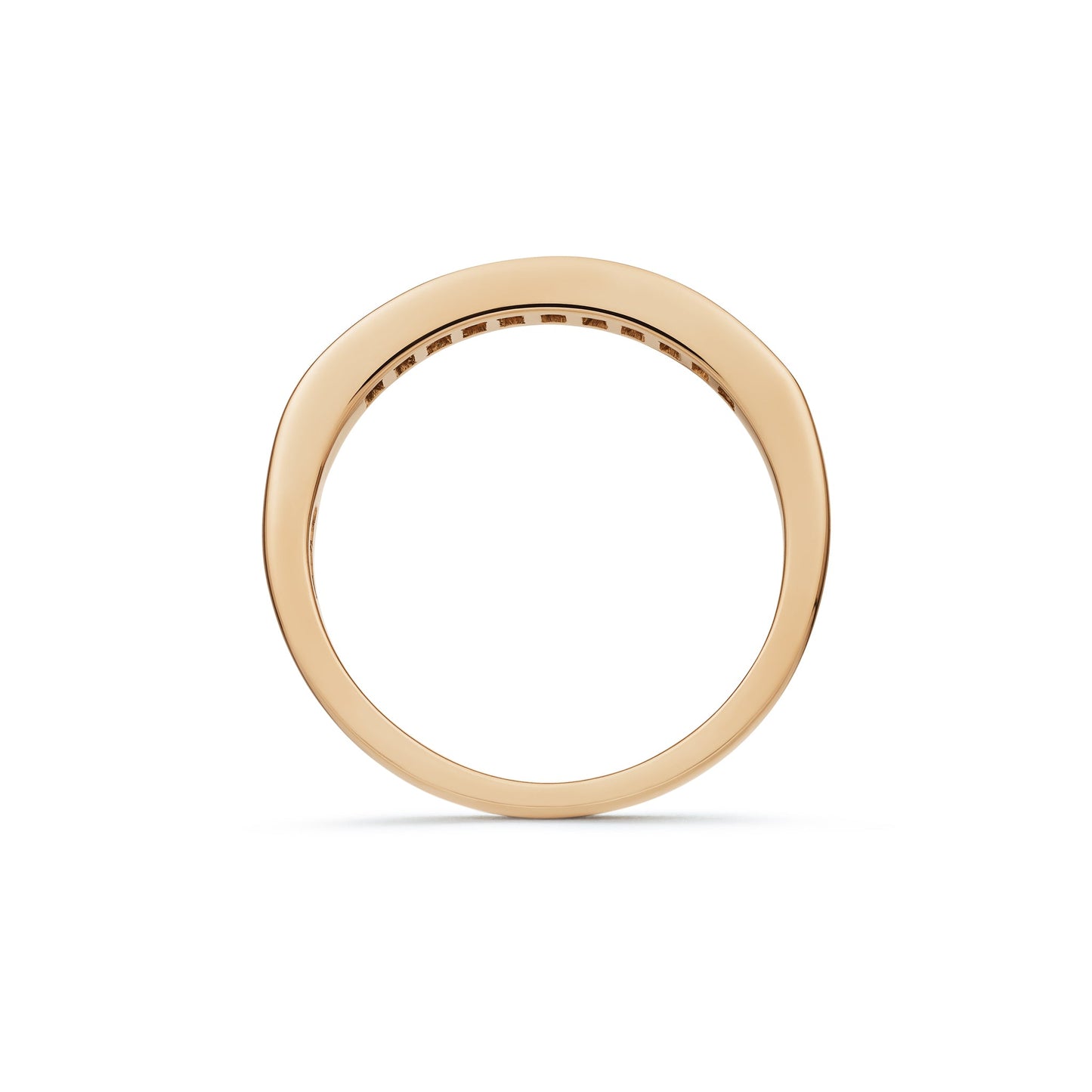 Diamond Grain Set Eleven Stone Half Eternity Ring 0.37ct