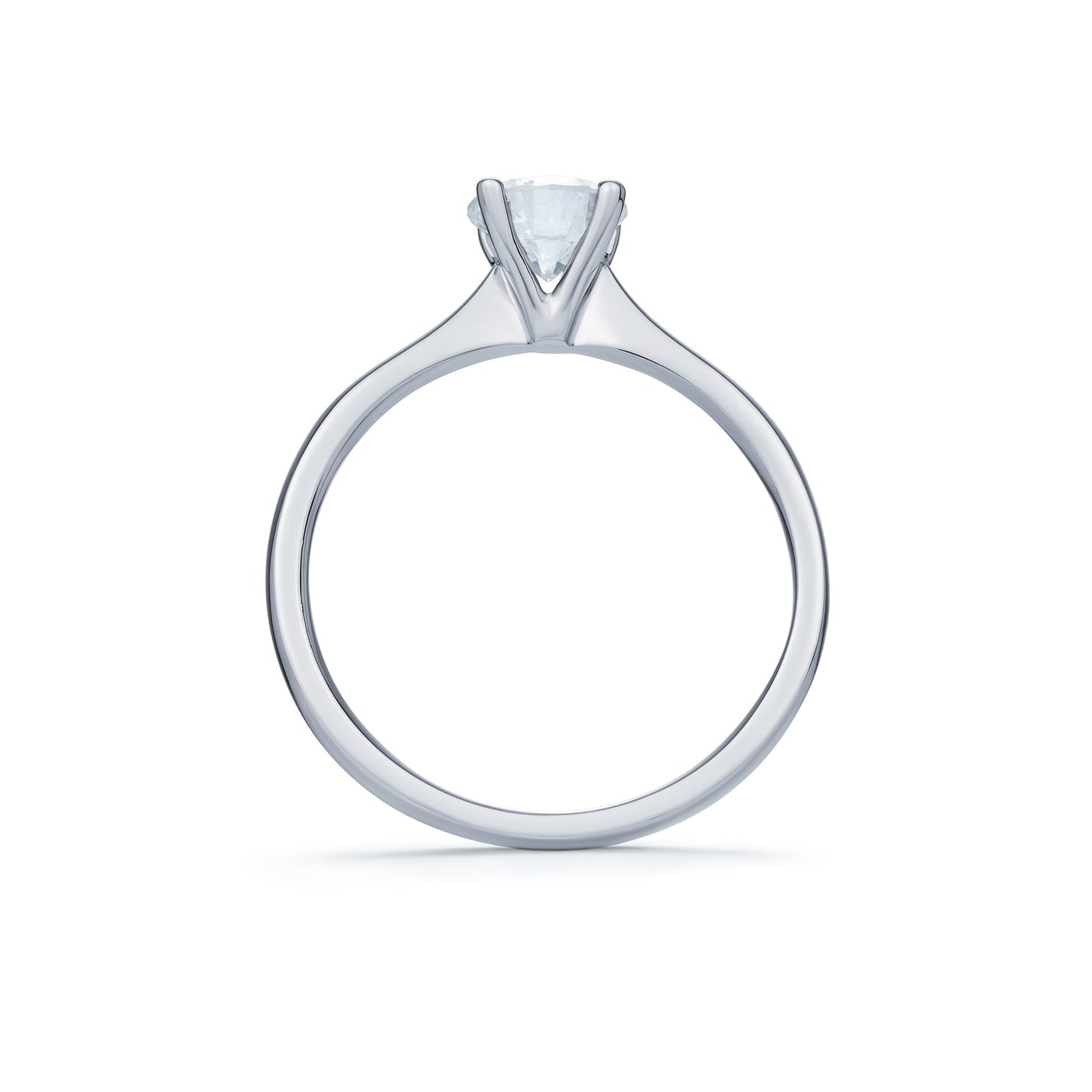 Platinum Claw Set Solitaire Ring 0.71ct