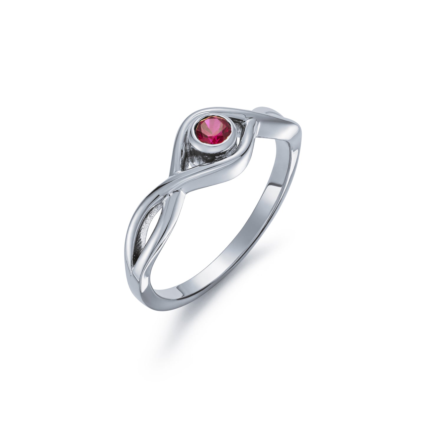 Ruby Twist Design Ring 0.20ct