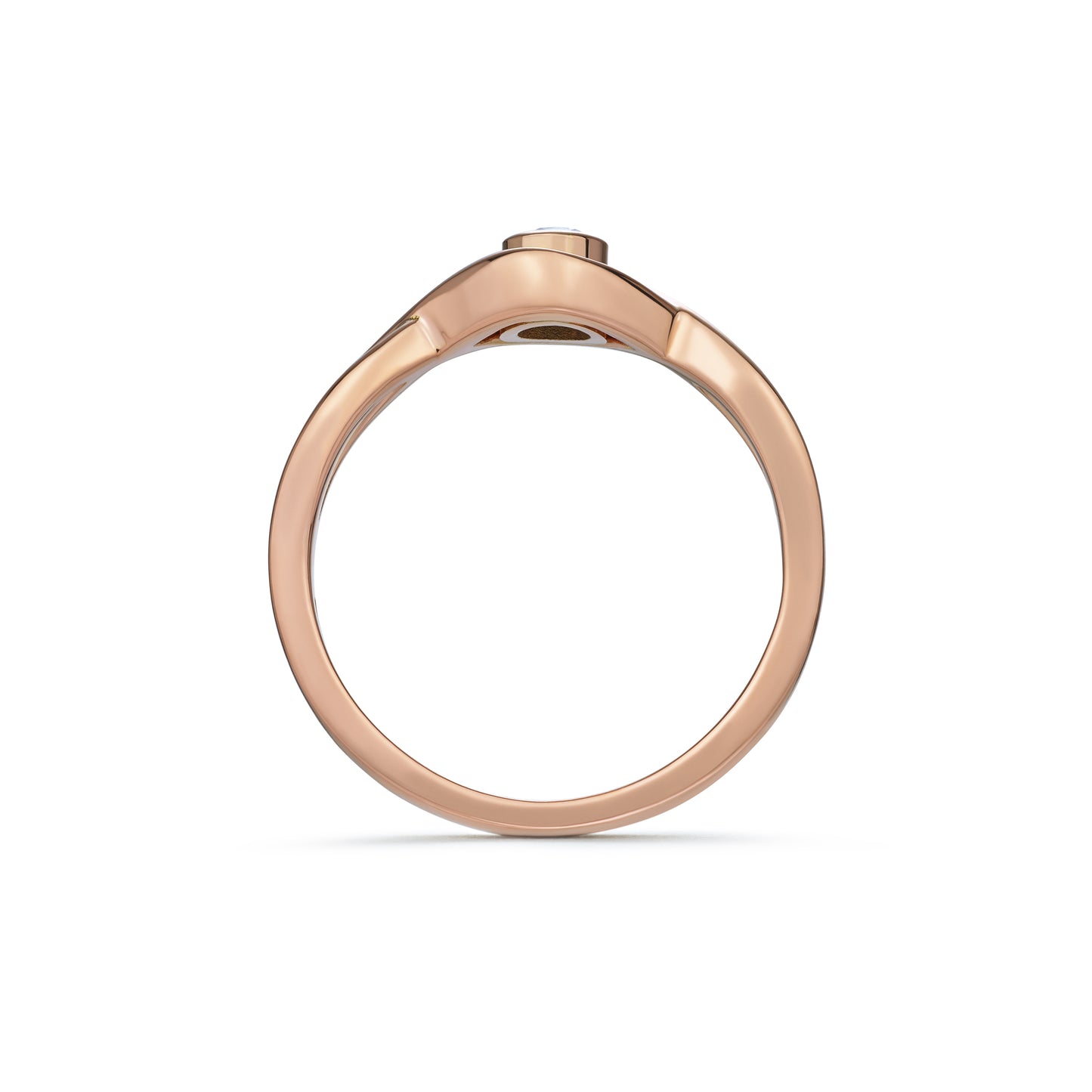 Twist Design Diamond Ring 0.11ct