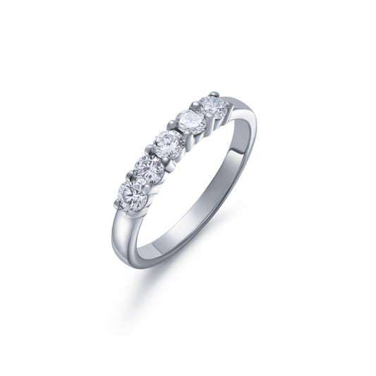 Diamond Round Brilliant Five Stone Ring 0.55ct