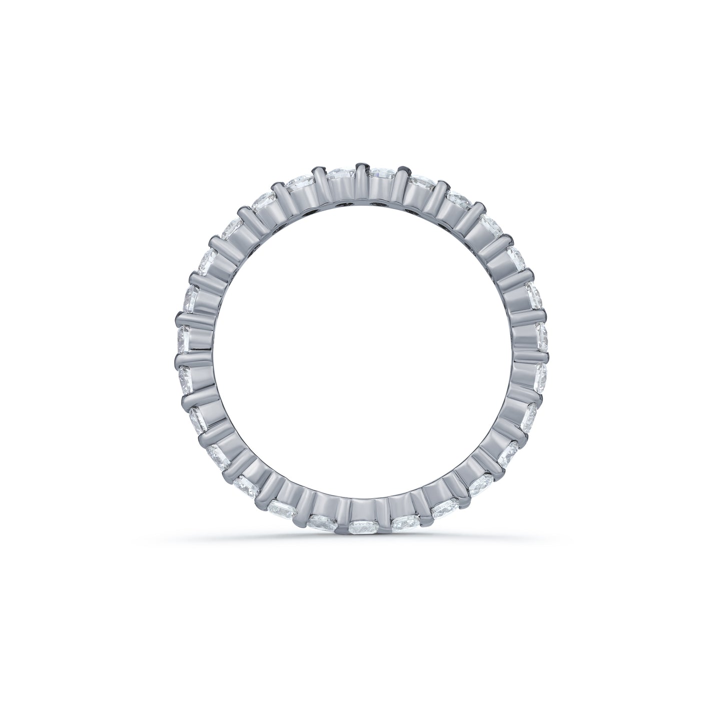 Diamond Round Brilliant Shared Claw Full Eternity Ring 0.86ct
