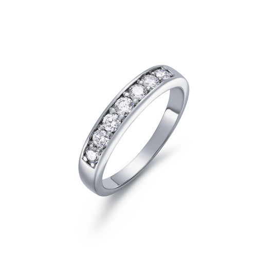 Diamond Graduated Grain Set Seven Stone Ring 0.44ct