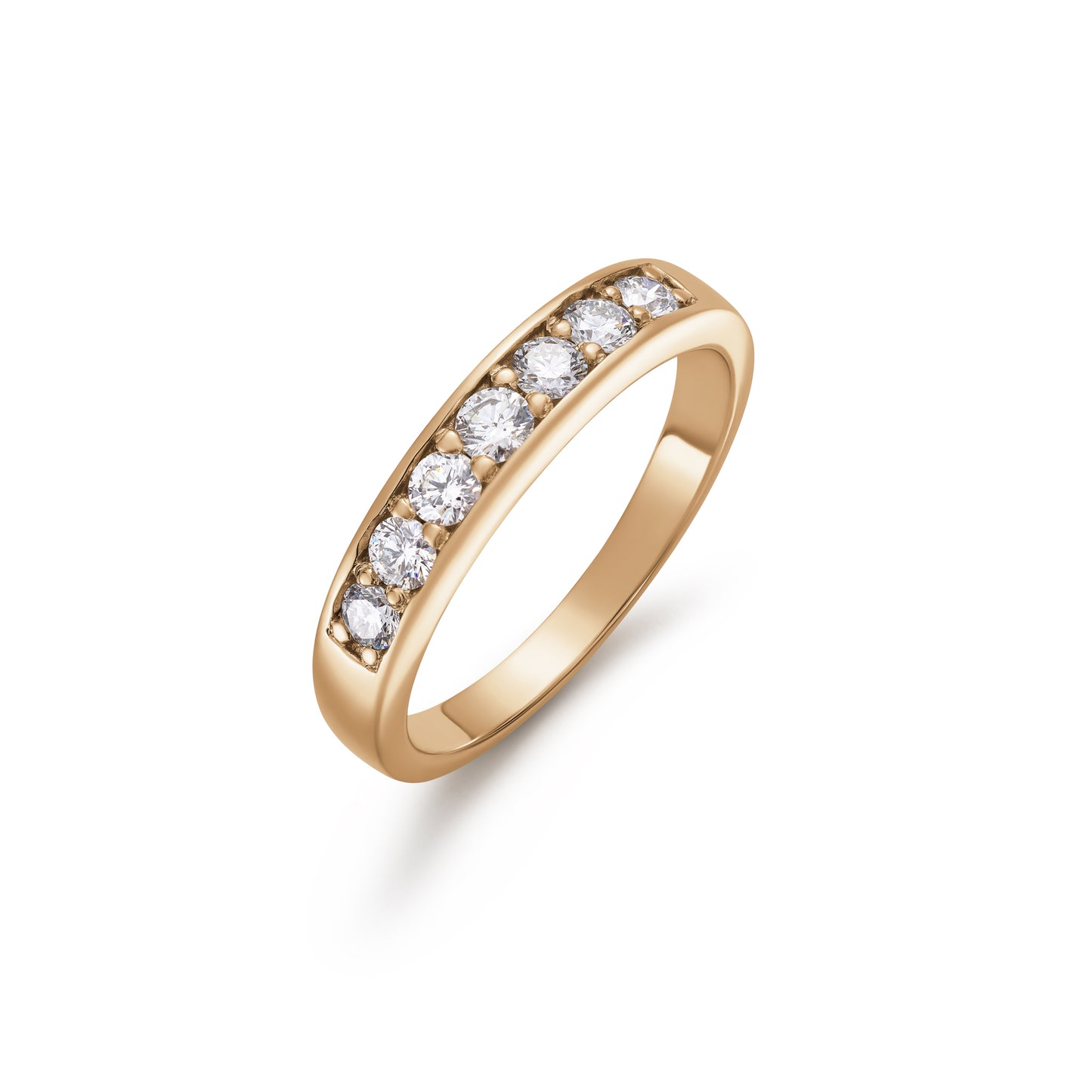Diamond Graduated Grain Set Seven Stone Ring 0.44ct
