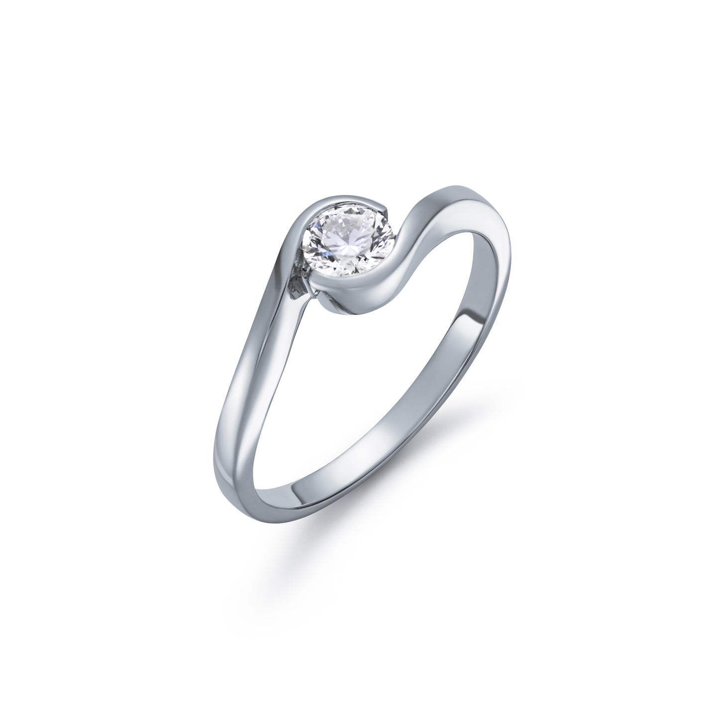 Diamond Twist Design Ring 0.35ct