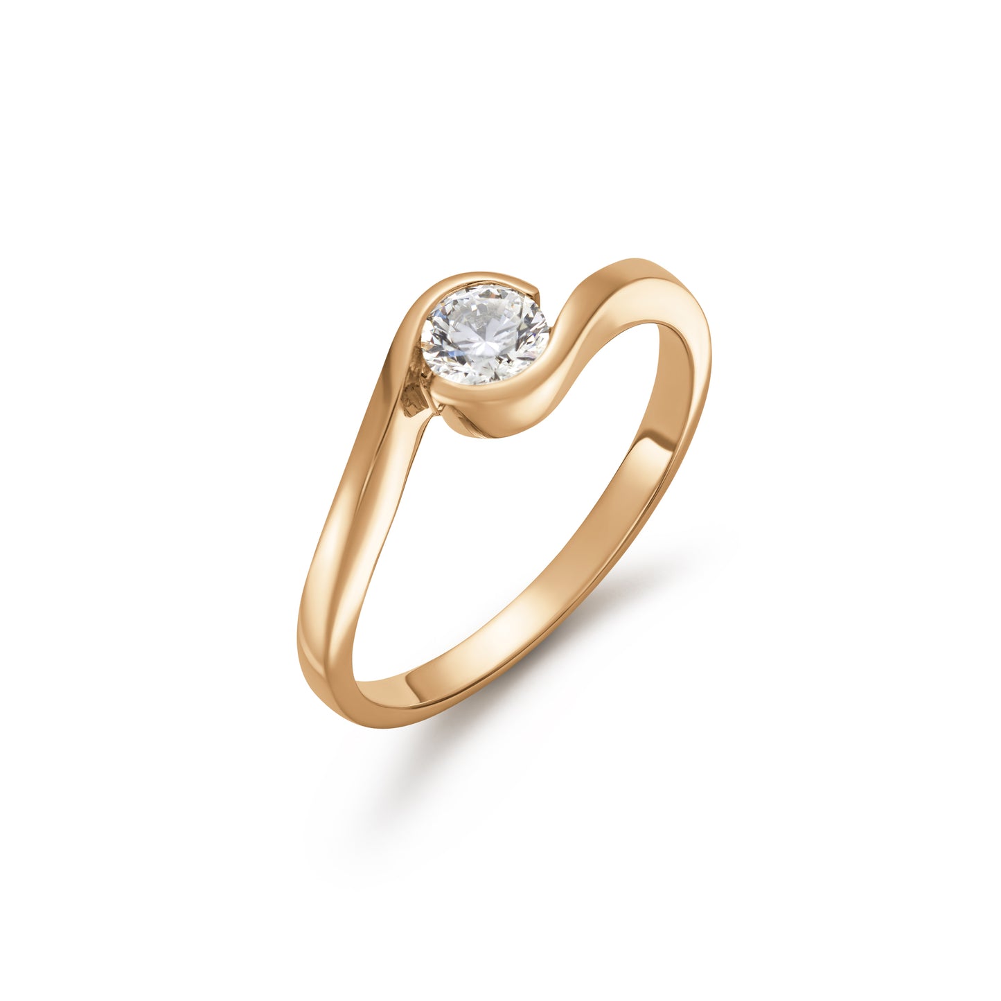 Diamond Twist Design Ring 0.35ct