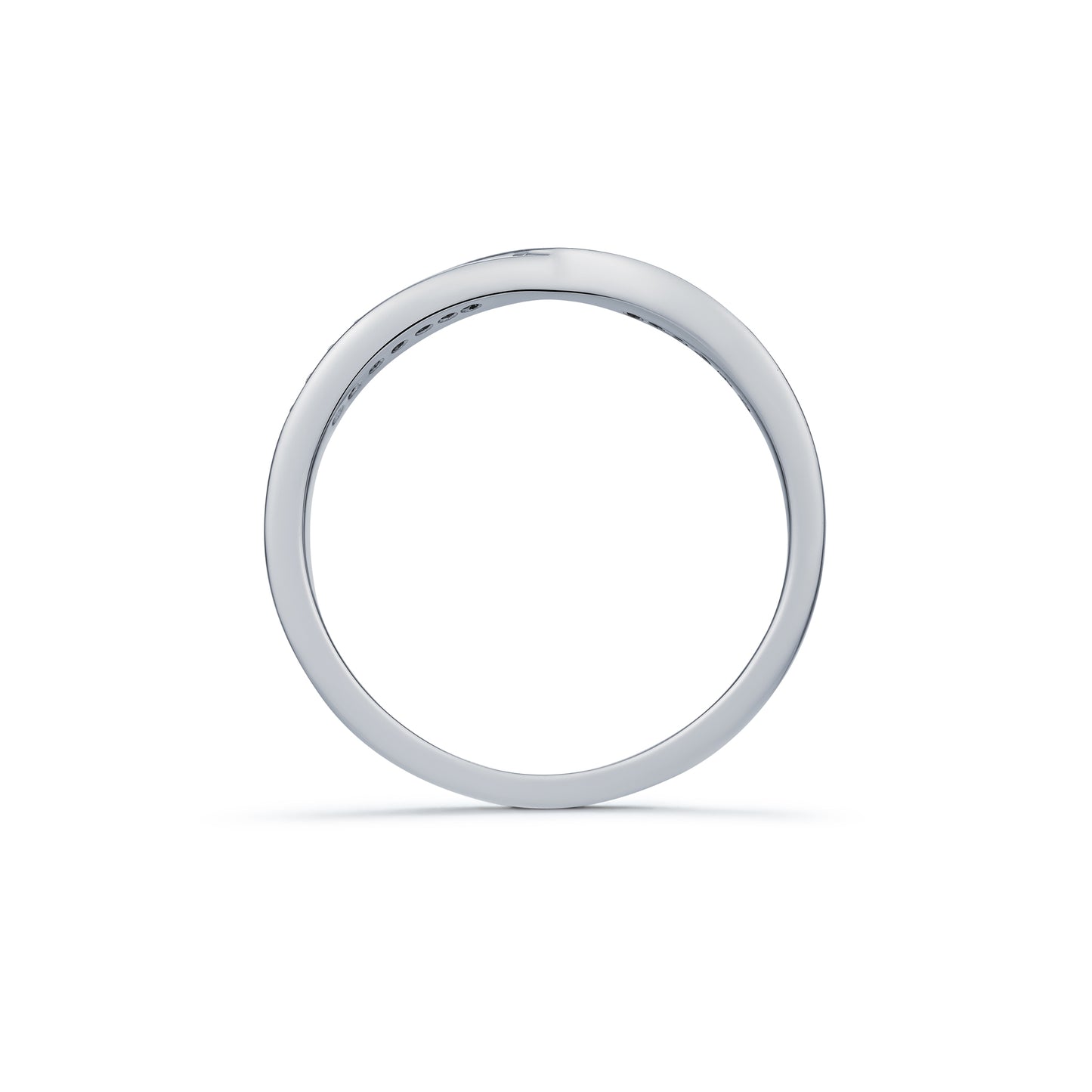 Diamond Grain Set ‘Kiss’ ring 0.07ct