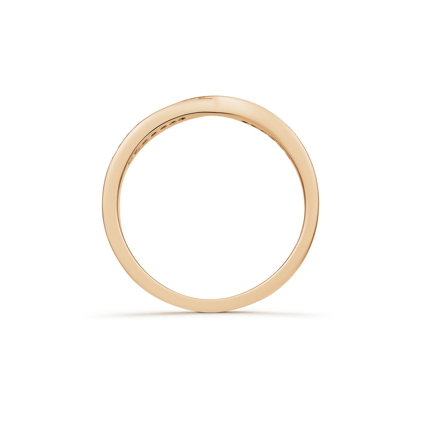 Diamond Grain Set ‘Kiss’ ring 0.07ct