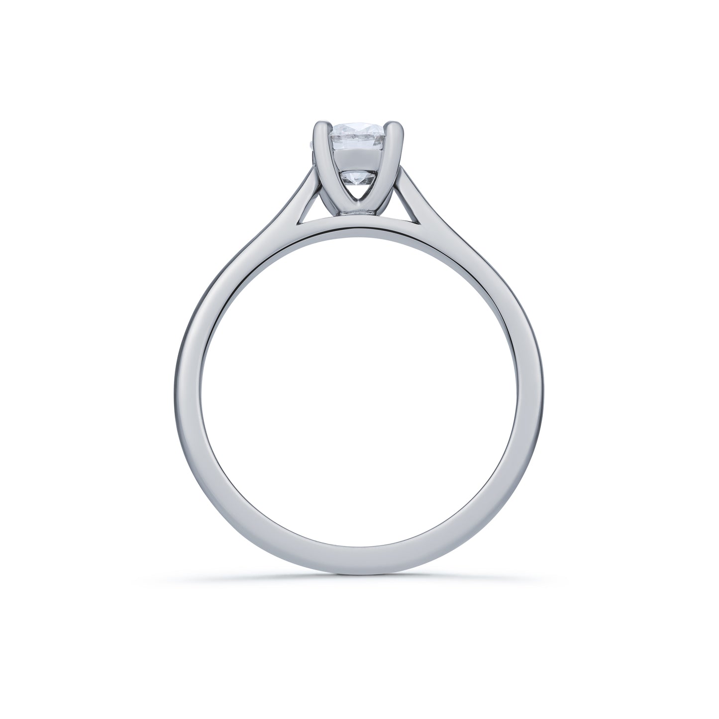 Round Brilliant Cut Diamond Claw Set Solitaire 0.50ct