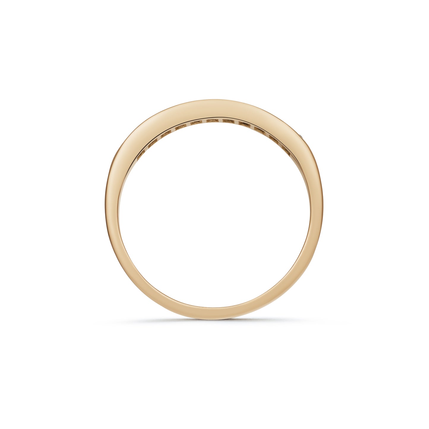 Eleven Stone Sapphire and Diamond Channel Set Half Eternity Ring