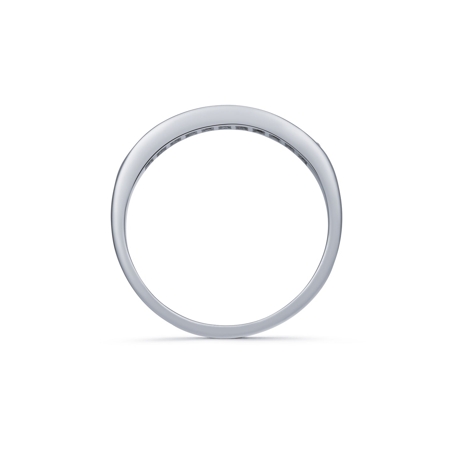 Eleven Stone Sapphire and Diamond Channel Set Half Eternity Ring