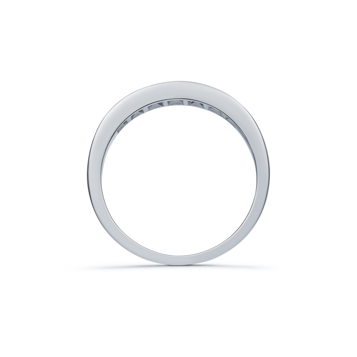 Seven Stone Graduated Sapphire and Diamond Half Eternity Ring