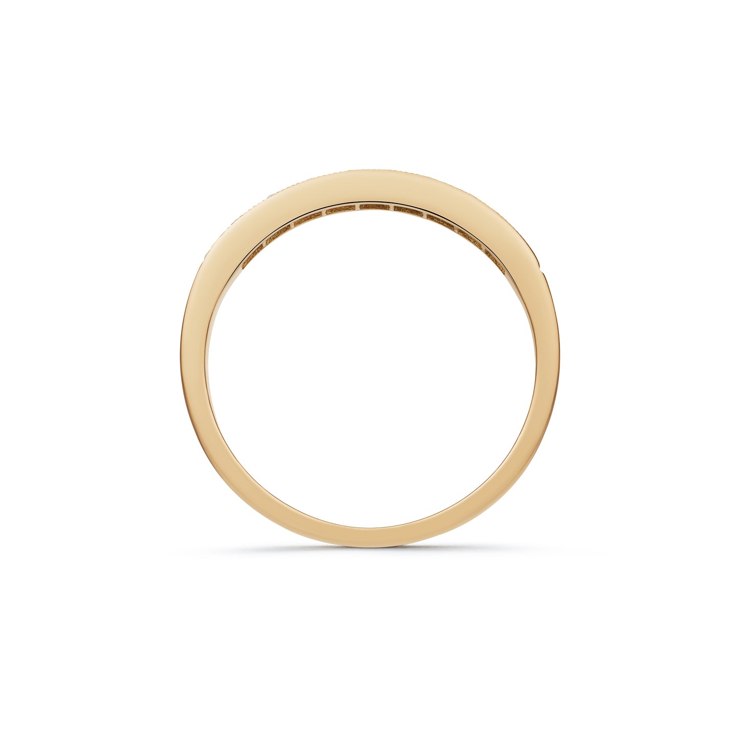 Diamond Grain Set Nine Stone Half Eternity Ring 0.29ct