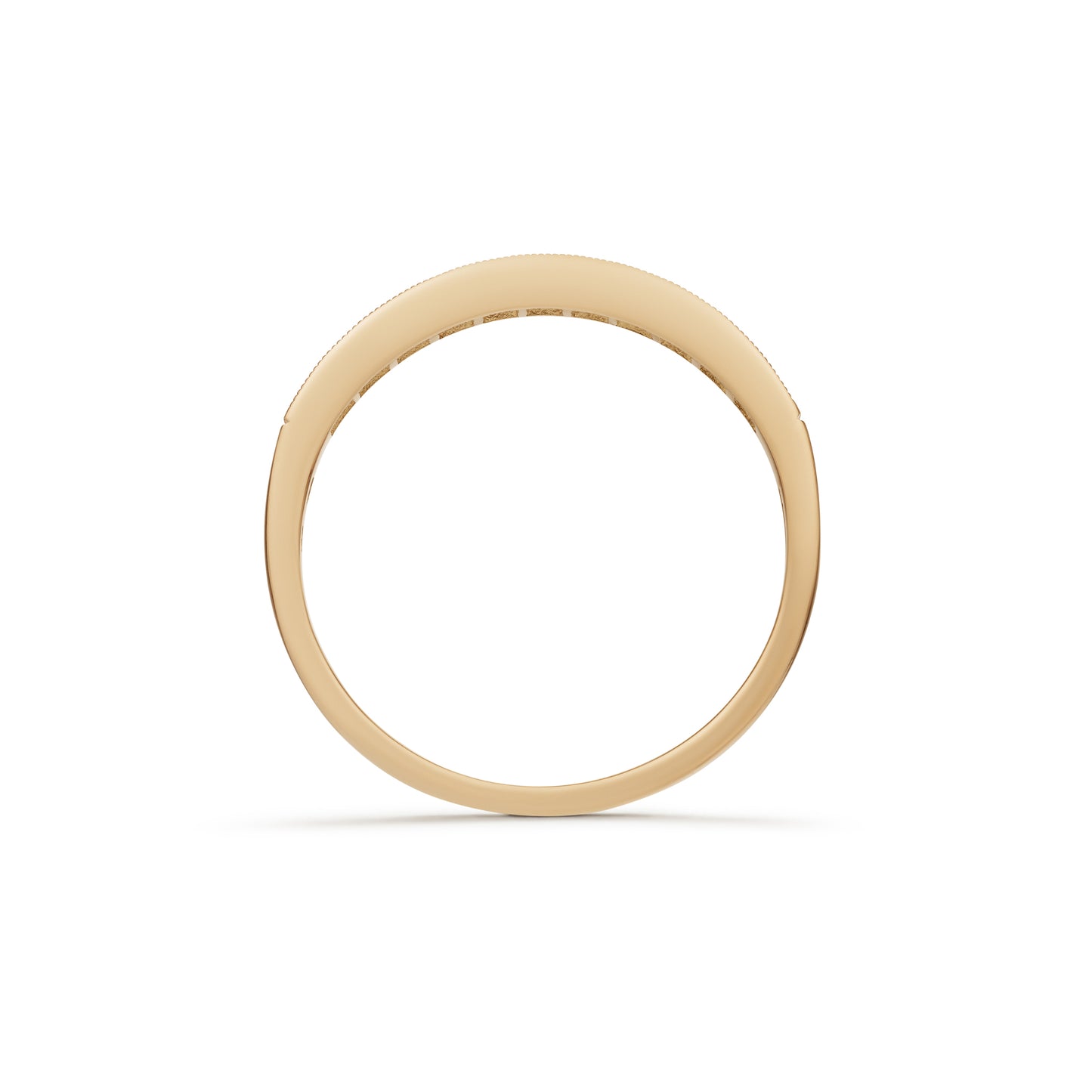 Eleven Stone Grain Set Half Eternity Ring 0.21ct