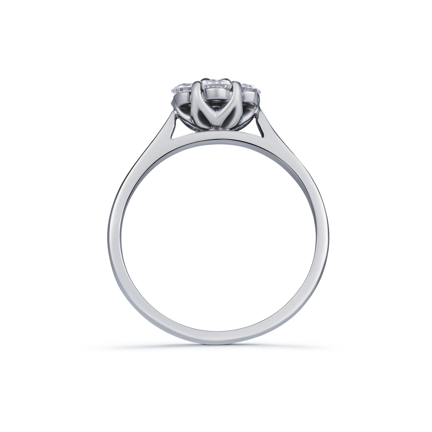 Diamond Claw Set Cluster Ring 0.54ct