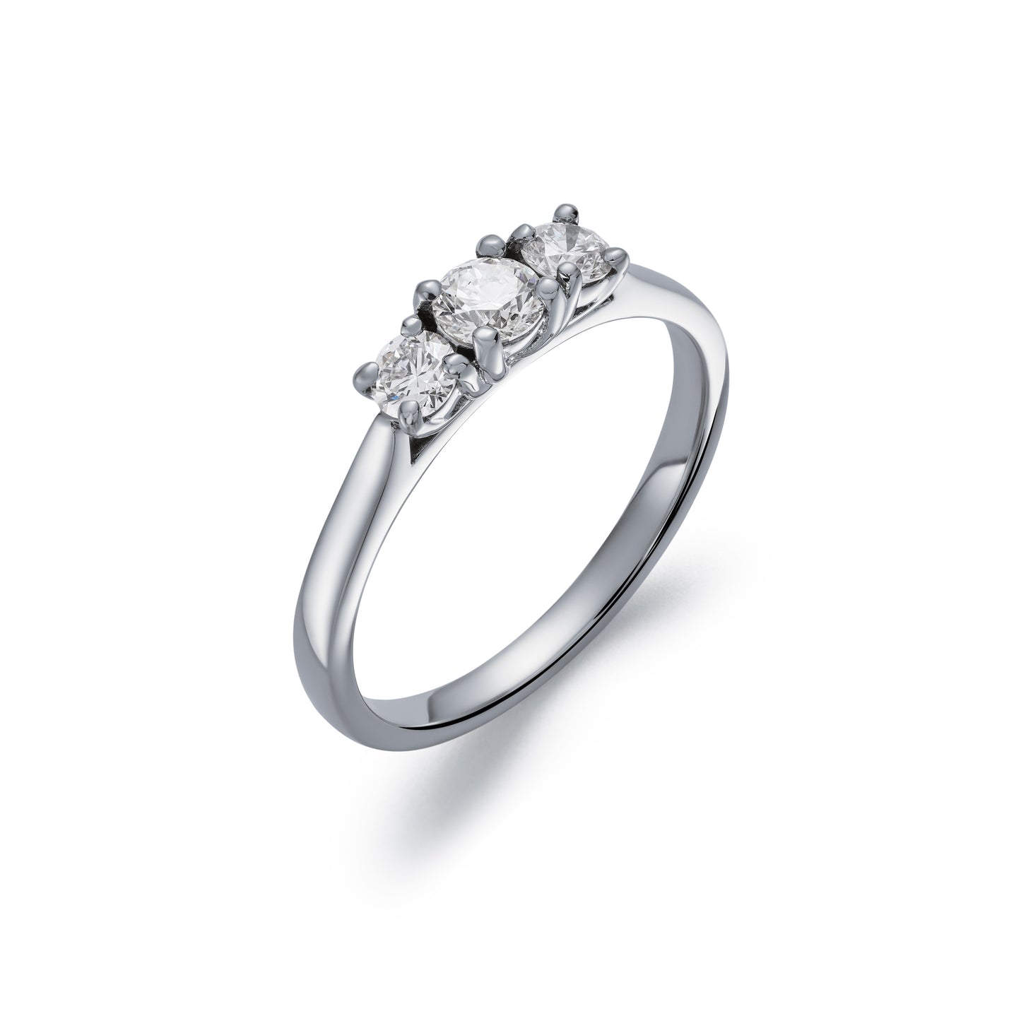Three Stone Graduated Diamond Ring 0.49ct